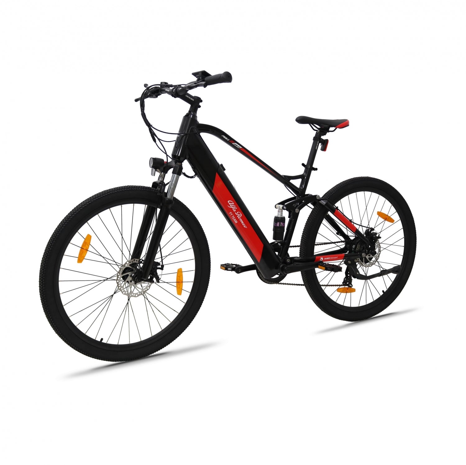 Bicicleta Eléctrica Alfa Romeo Racing, 29", Full Suspensión - Negra/Roja